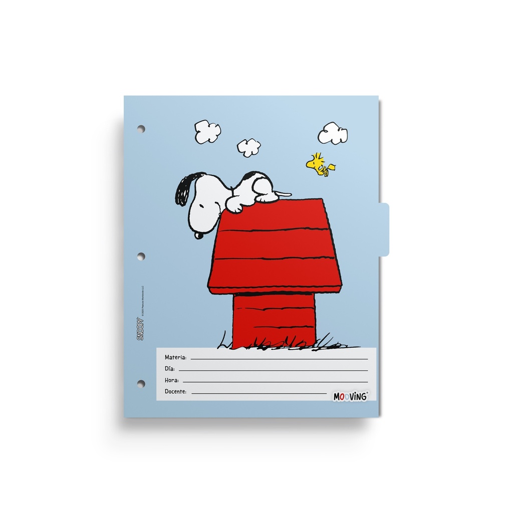 SEPARADOR ESCOLAR MOOVING SNOOPY
