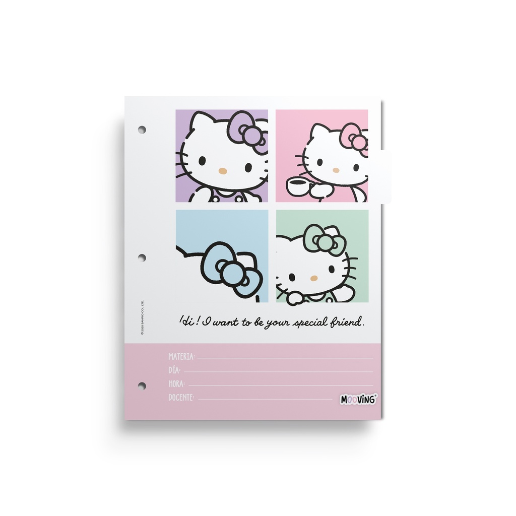 SEPARADOR ESCOLAR MOOVING X6 HELLO KITTY