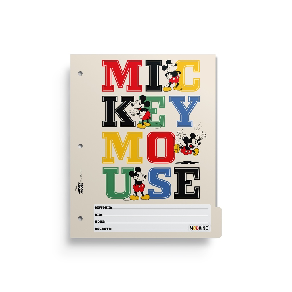 SEPARADOR ESCOLAR MOOVING MICKEY & FRIENDS