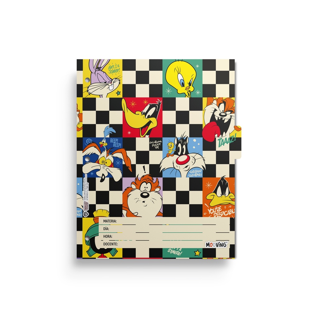SSEPARADOR ESCOLAR MOOVING X6 LOONEY TUNES