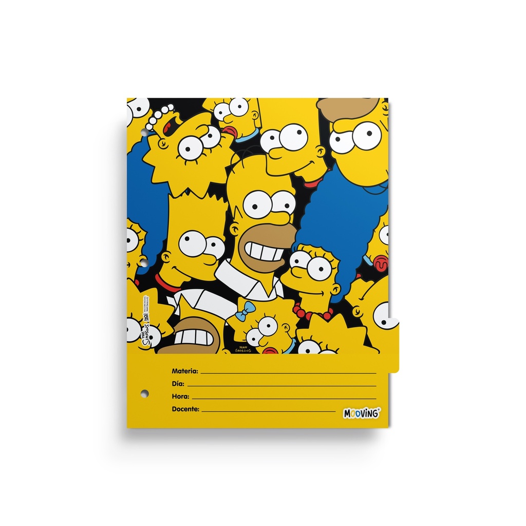 SEPARADOR ESCOLAR MOOVING X6 SIMPSONS