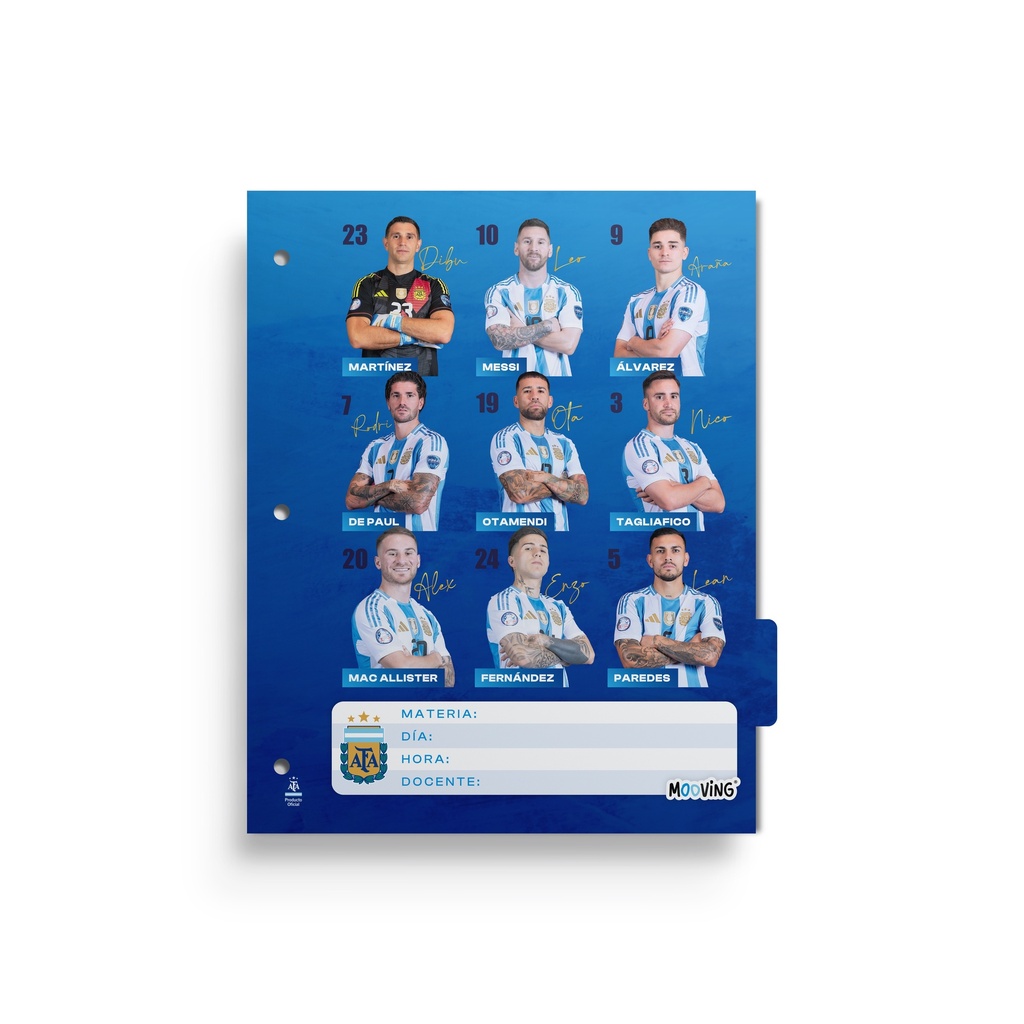 SEPARADOR ESCOLAR MOOVING X6 AFA