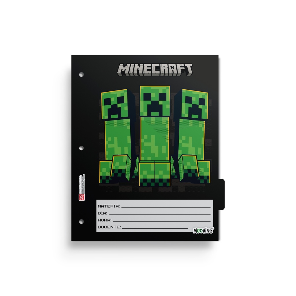 SEPARADOR ESCOLAR MOOVING X6 MINECRAFT