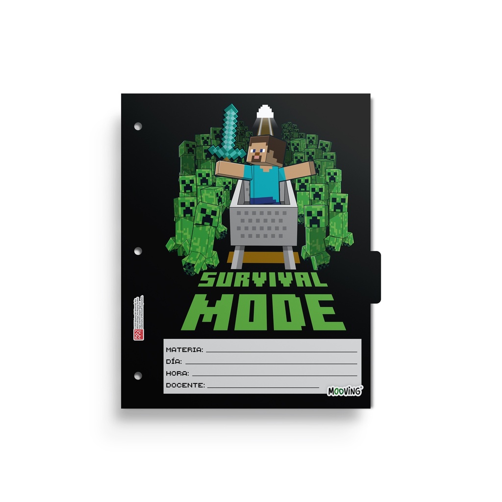 SEPARADOR ESCOLAR MOOVING X6 MINECRAFT