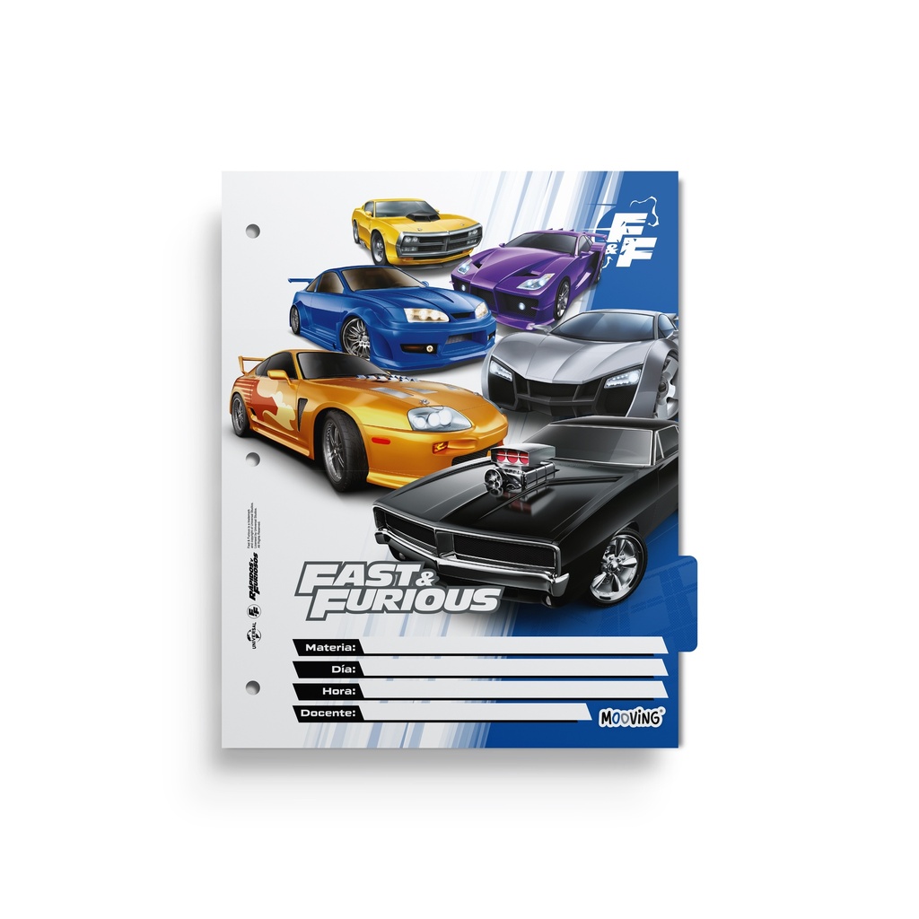 SEPARADOR ESCOLAR MOOVING X6 RAPIDO Y FURIOSO