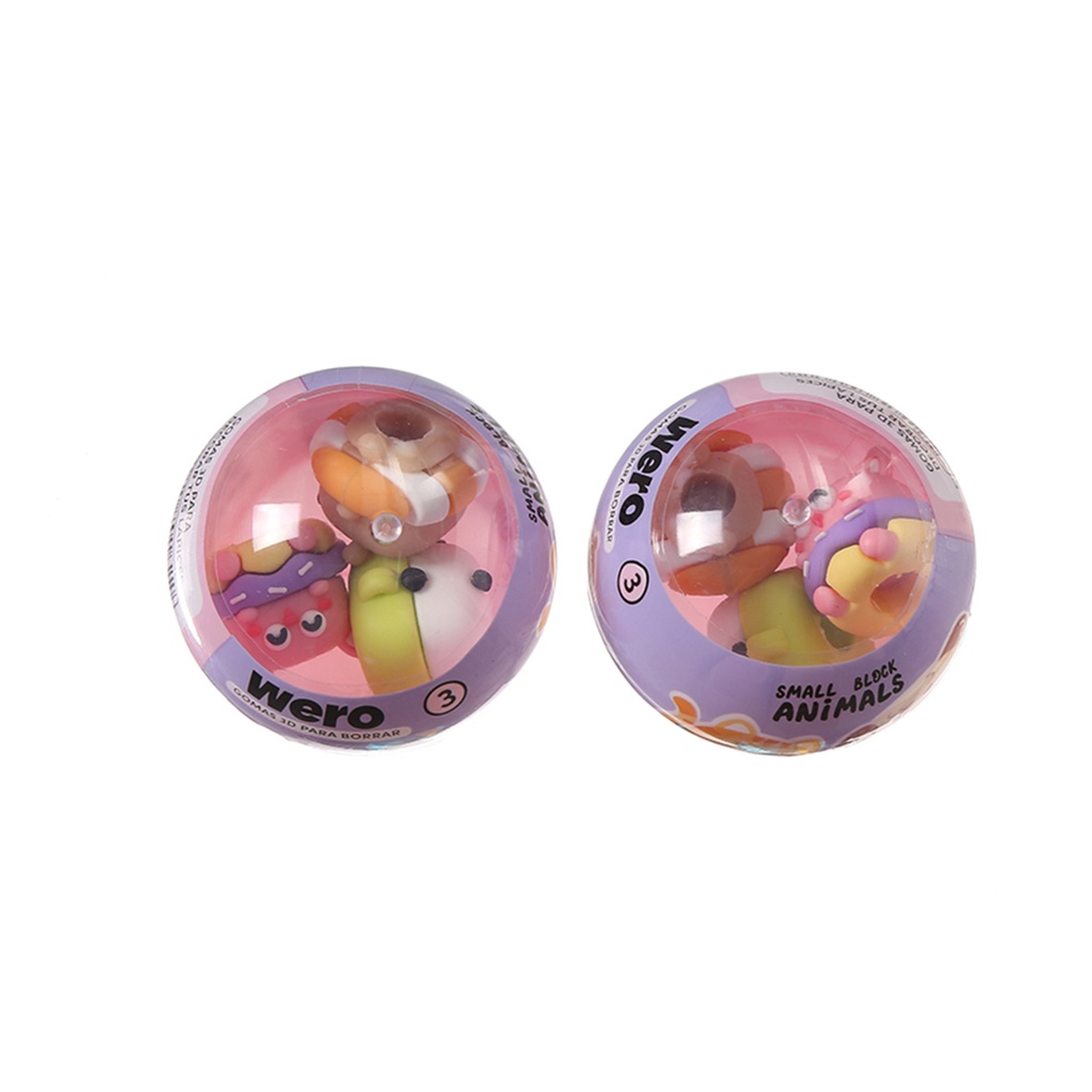 GOMA WERO 3D PARA DECORAR X3 SMALL ANIMALS