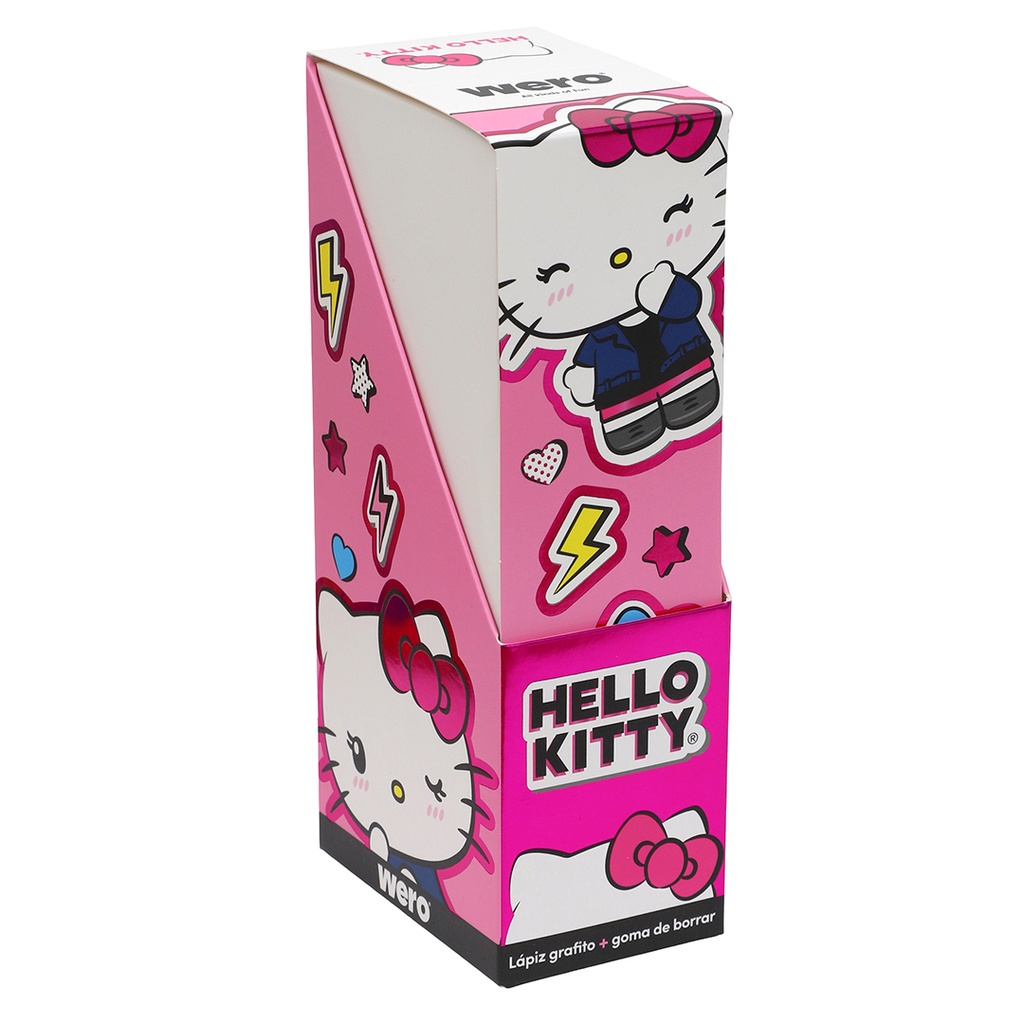 LAPIZ WERO CON GOMA X15 HELLO KITTY