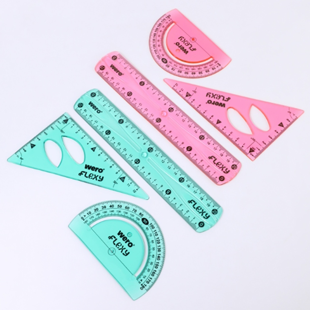 SET GEOMETRIA WERO FLEXIBLE X3 PIEZAS