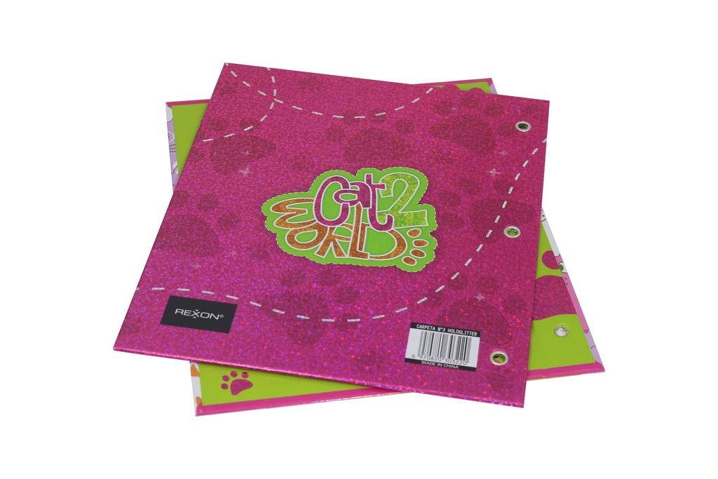 CARPETA 2 TAPAS Nº3 REXON CAT WORLD 2