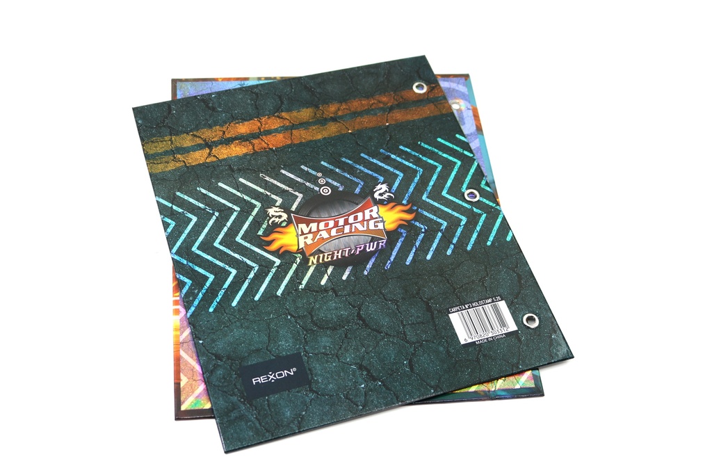 CARPETA 2 TAPAS Nº3 REXON MOTOR RACING