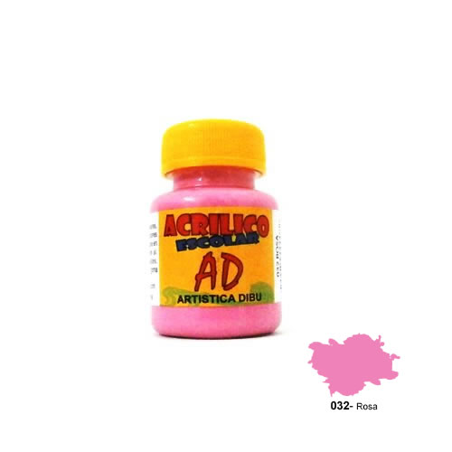 ACRILICO ESCOLAR AD 40ML COLOR ROSA