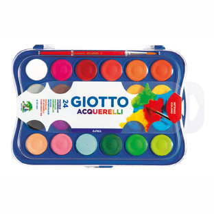 ACUARELA GIOTTO BANDEJA X24 COLORES+PINCEL