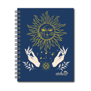 AGENDA NIVEL 10 16x22 SV ESPIRALADA CON INDICE TROQUELADO, ELASTICO Y CINTA SEÑALADORA LINEA NAMASTE