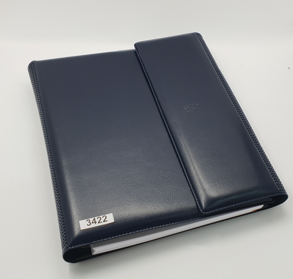 AGENDA NIVEL 10 CON ANILLOS Y ABROJO SIMIL CUERO