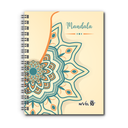 AGENDA NIVEL 10 14x19 DXP ESPIRALADA CON INDICE TROQUELADO, ELASTICO Y CINTA SEÑALADORA LINEA MANDALAS