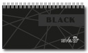 AGENDA NIVEL 10 16X8.5 SV ESPIRALADA CON ELASTICO Y CINTA SEÑALADORA LINEA BLACK