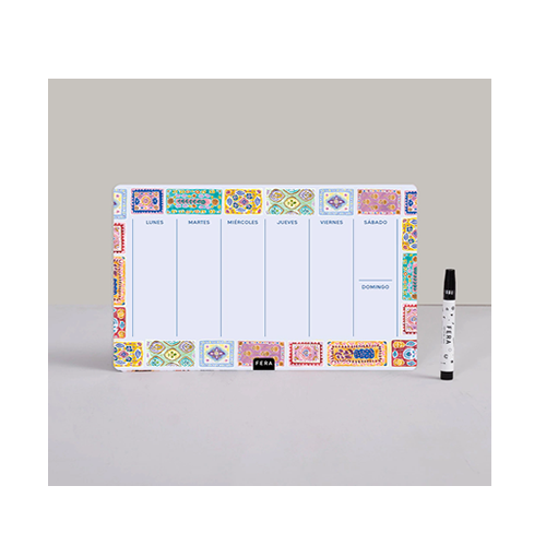 PLANNER IMANTADO FERA SEMANA PATCHWORK + MARCADOR