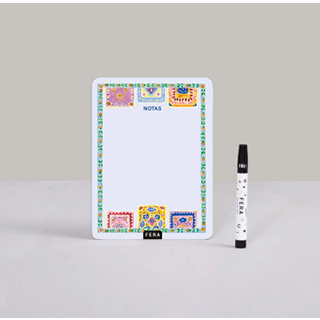 PLANNER IMANTADO FERA NOTAS PATCHOWORK + MARCADOR