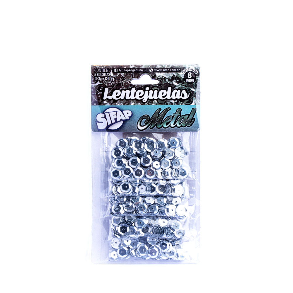 LENTEJUELAS COLOR X5 METAL