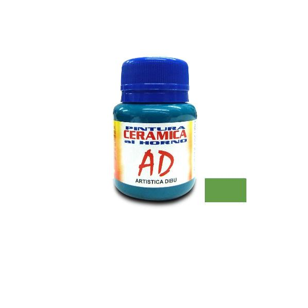 PINTURA CERAMICA AL HORNO AD 40ML VERDE CLARO LIQUIDACION