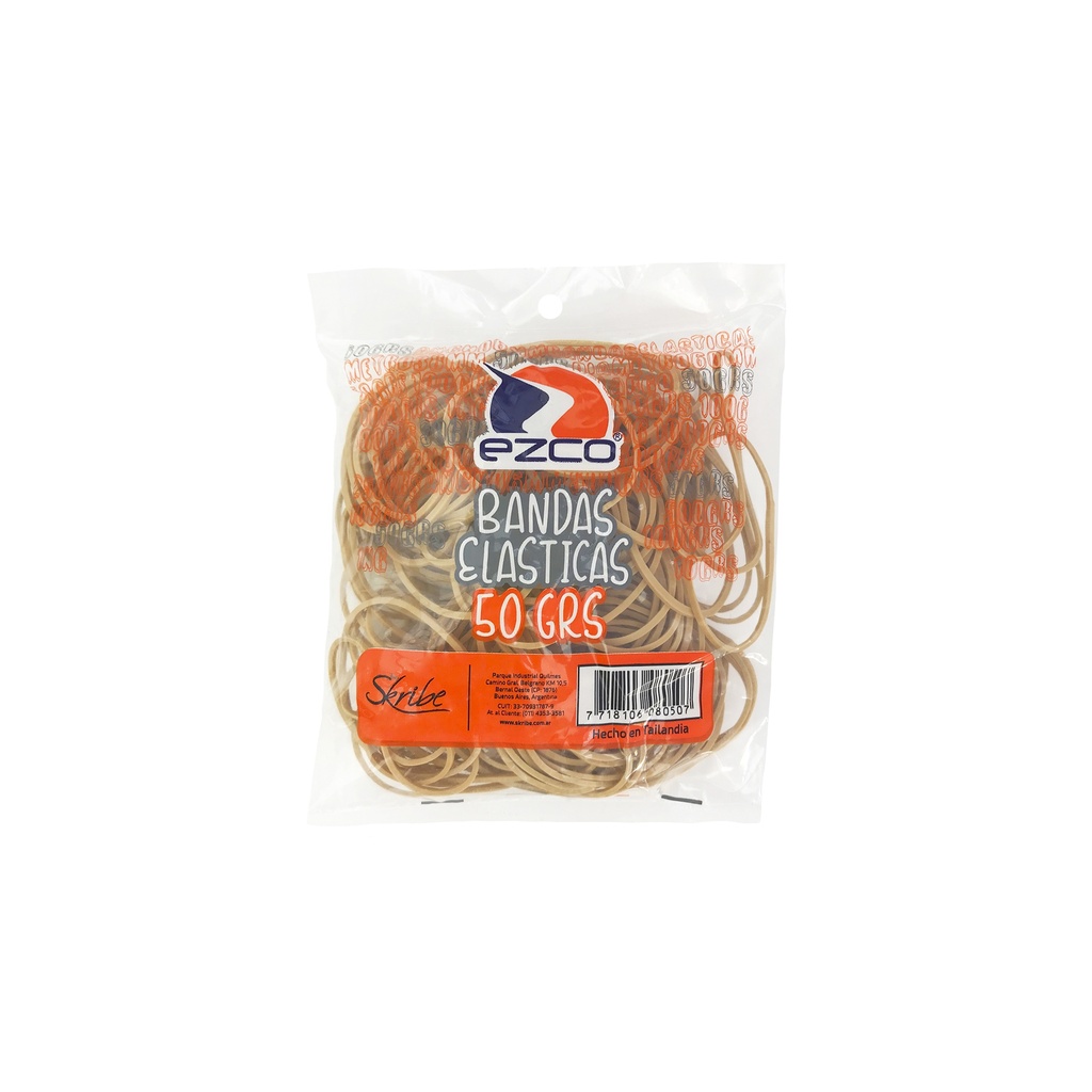 BANDAS ELASTICAS EZCO BOLSA X 50G