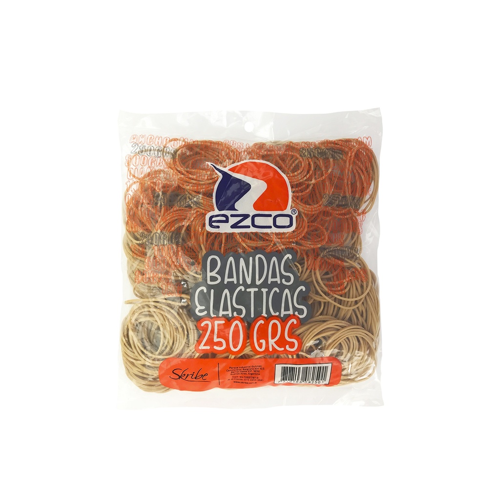 BANDAS ELASTICAS EZCO BOLSA X 250G