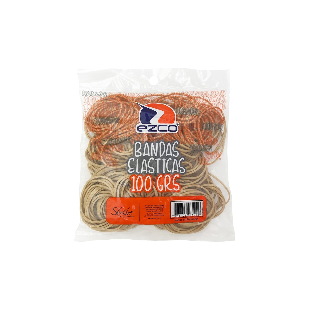 BANDAS ELASTICAS EZCO BOLSA X 100G