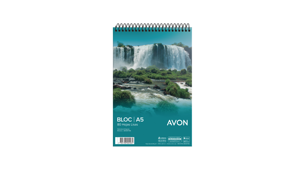 BLOCK AVON A5 80 HOJAS LISO