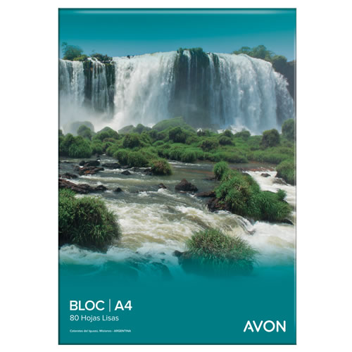 BLOCK AVON A4 PERFORADO 80 HOJAS LISO
