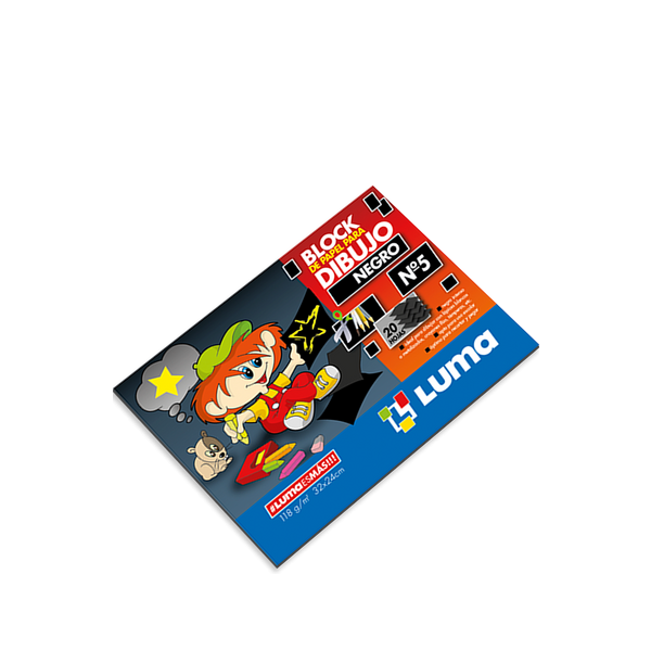 BLOCK LUMA Nº5 20 HOJAS NEGRO