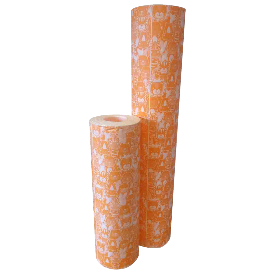 BOBINA EVACOLOR 60CMX140MT OBRA ANIMALITOS NARANJA