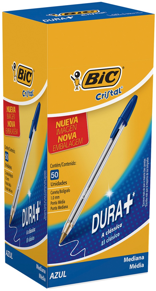 BOLIGRAFO BIC CRISTAL 1.0 X 50 AZUL