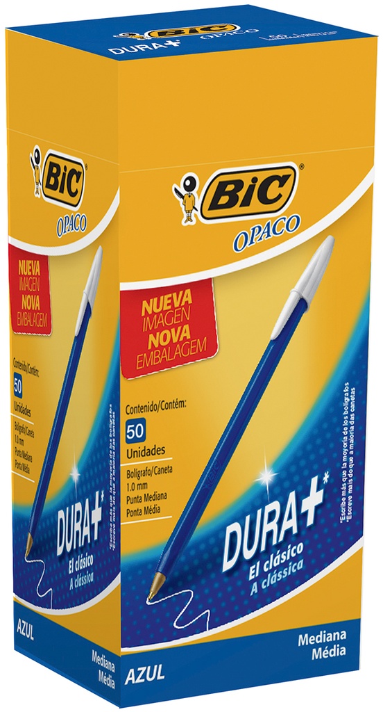 BOLIGRAFO BIC OPACO 1.0 X50 AZUL