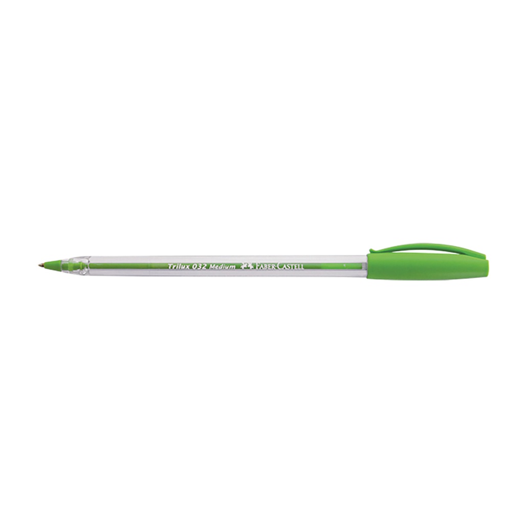 BOLIGRAFO FABER TRILUX 032 1.0 X 12 VERDE LIMA