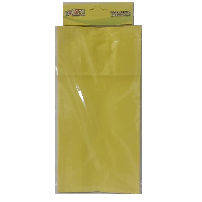 BOLSA SOUVENIR EVACOR 12x25x7cm X 10 UNIDADES AMARILLO