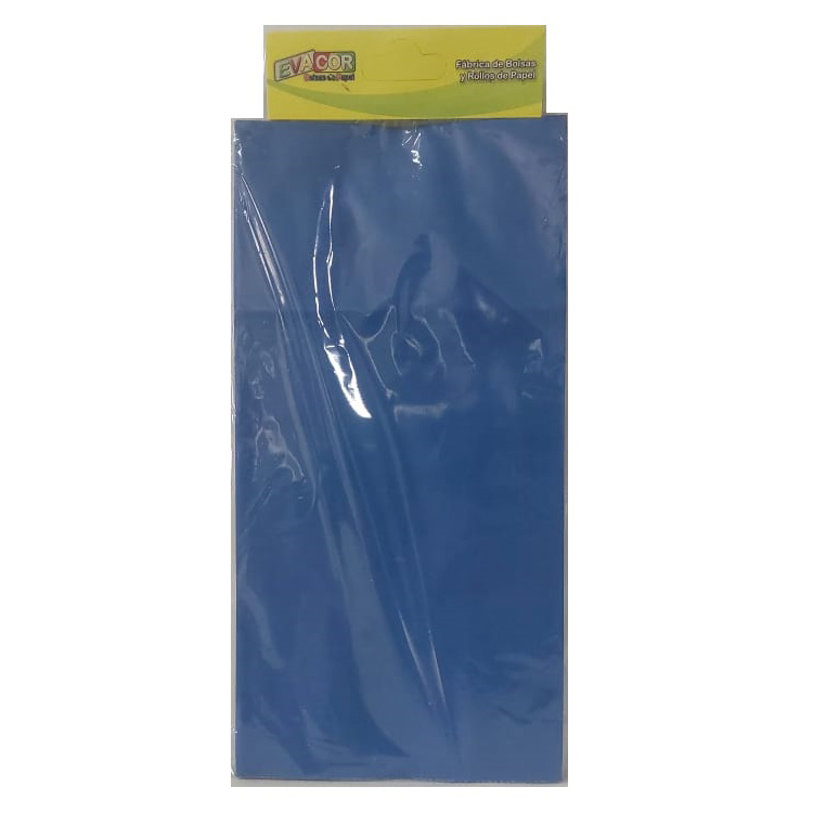 BOLSA SOUVENIR EVACOR 12x25x7cm X 10 UNIDADES AZUL