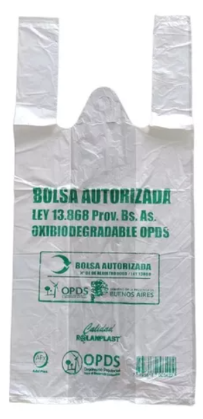 BOLSA CAMISETA 40X50 LEY 13868 BS AS C. 6800