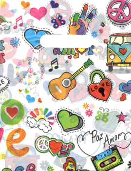 BOLSA RIÑON 25X35 AMOR Y PAZ X50