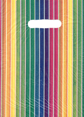 BOLSA RIÑON 30X40 RAYAS MULTICOLOR X50