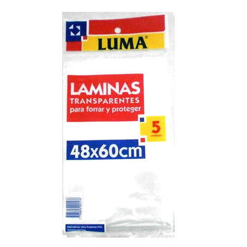 LAMINAS POLIETILENO LUMA 48X60CM X5