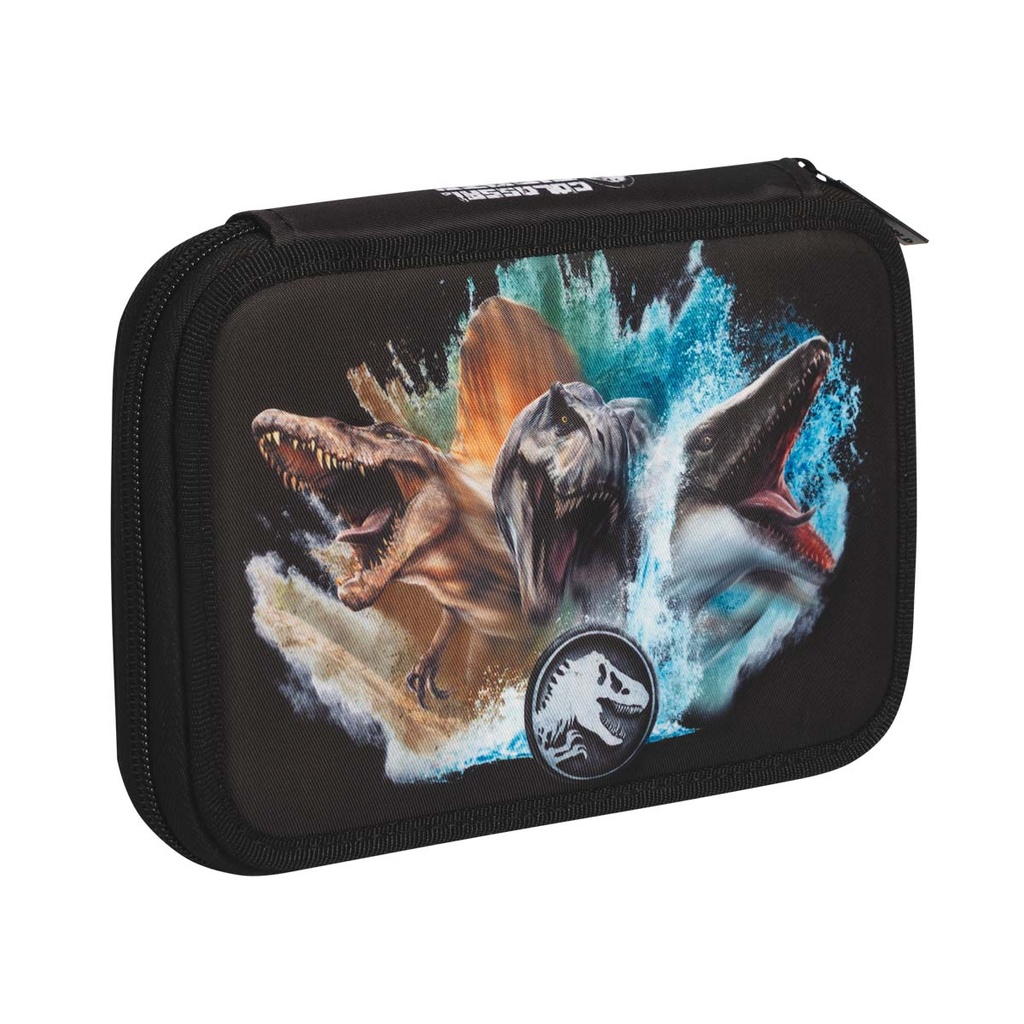 CARTUCHERA MOOVING TEXTIL 1 PISO JURASSIC WORLD