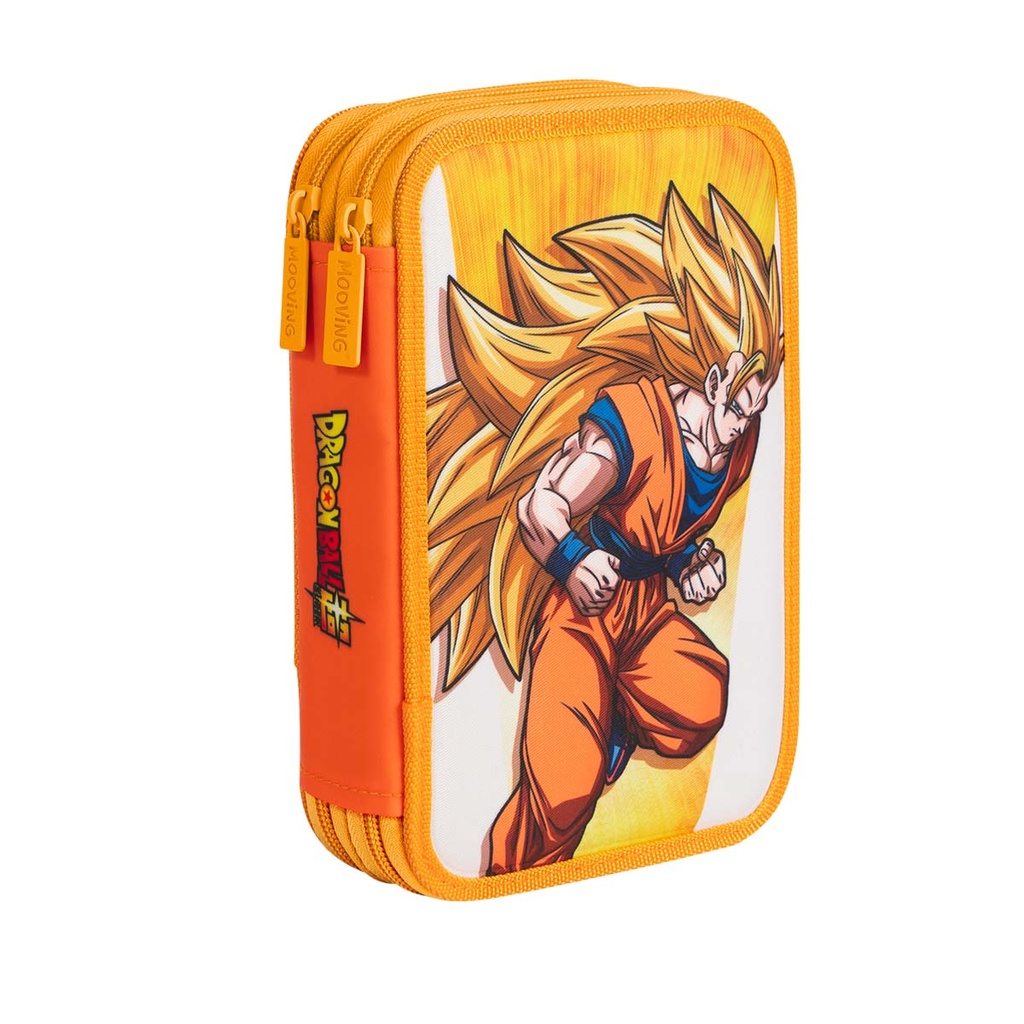 CARTUCHERA MOOVING TEXTIL 2 PISOS DRAGON BALL