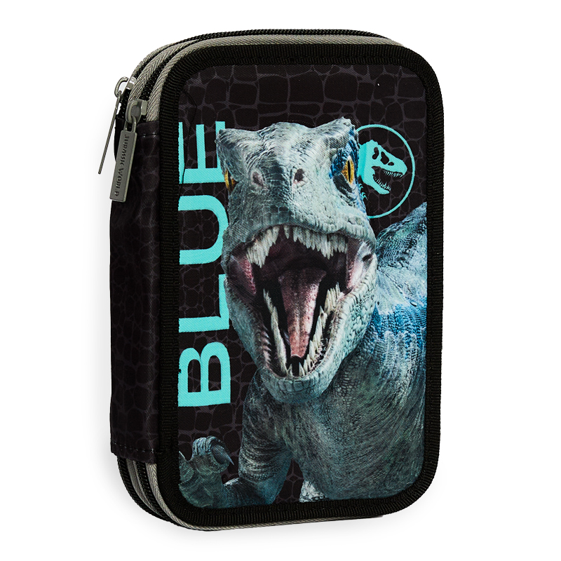 CARTUCHERA MOOVING TEXTIL 2 PISOS JURASSIC WORLD