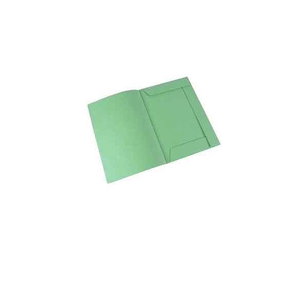 CARPETA 2 SOLAPAS A4 F55 X25 VERDE