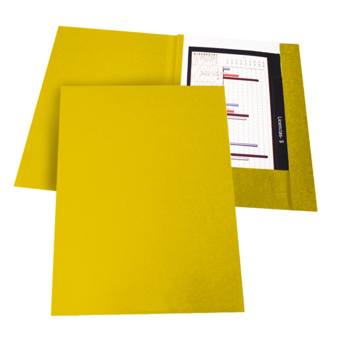 CARPETA 3 SOLAPAS OFICIO CONGRESO 170gr X50 AMARILLO