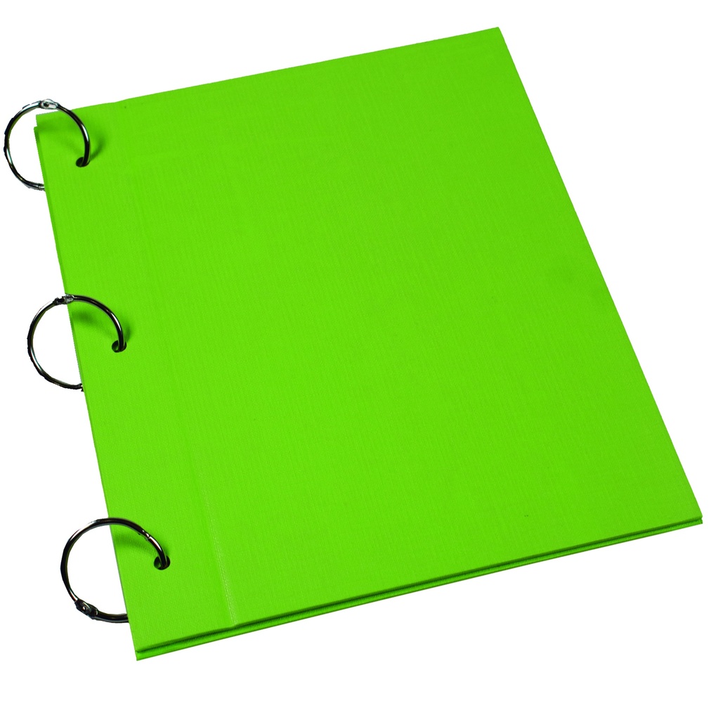 CARPETA LAMA Nº3 2 TAPAS PVC VERDE MANZANA