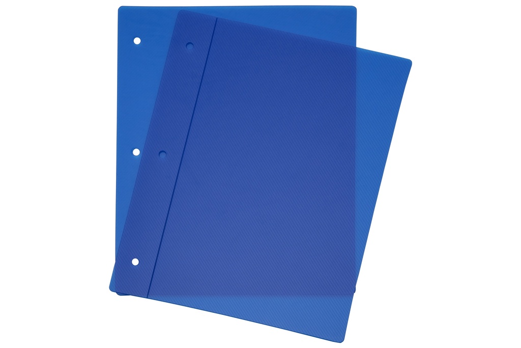 CARPETA LAMA Nº3 2 TAPAS CRISTAL AZUL