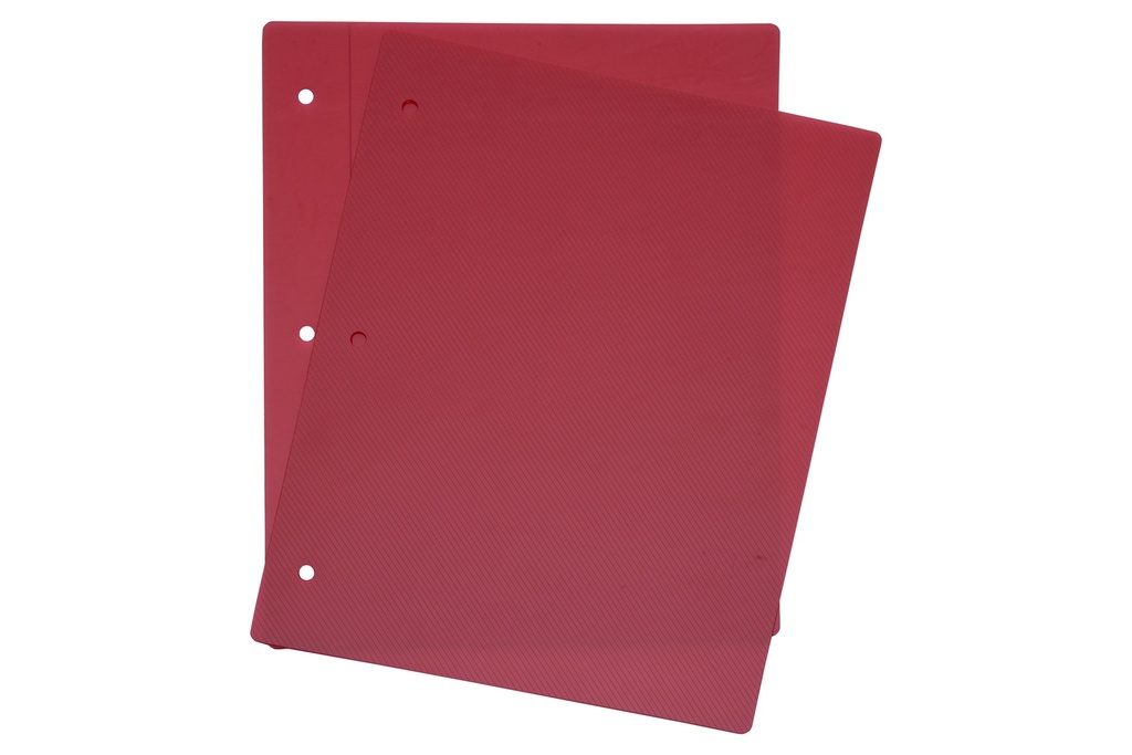 CARPETA LAMA Nº3 2 TAPAS CRISTAL ROJO