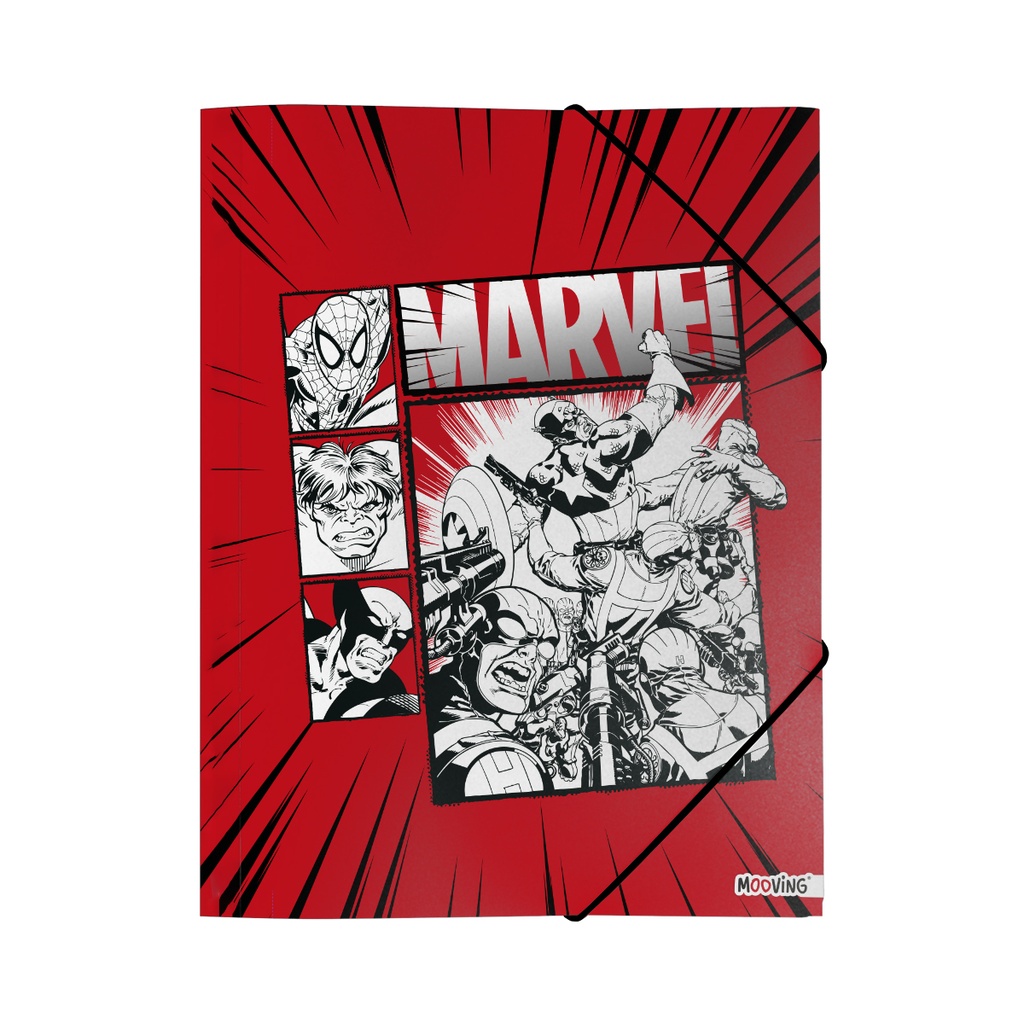 CARPETA MOOVING 3 SOLAPAS OFICIO MARVEL