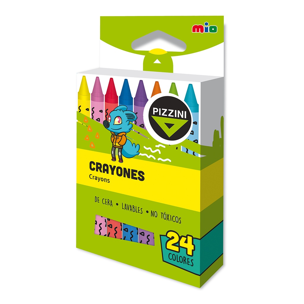 CRAYONES PIZZINI MIO LAVABLES X 24